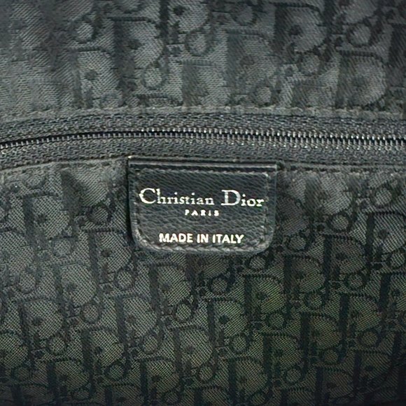 Dior Plissé Black Tote Bag with Silver Accents - Picture 9 of 16